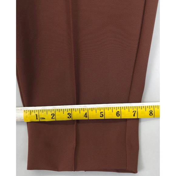 Lafayette 148 New York Women 16 Brown Stretch Ankle Pants Slim Career Work - Picture 6 of 12